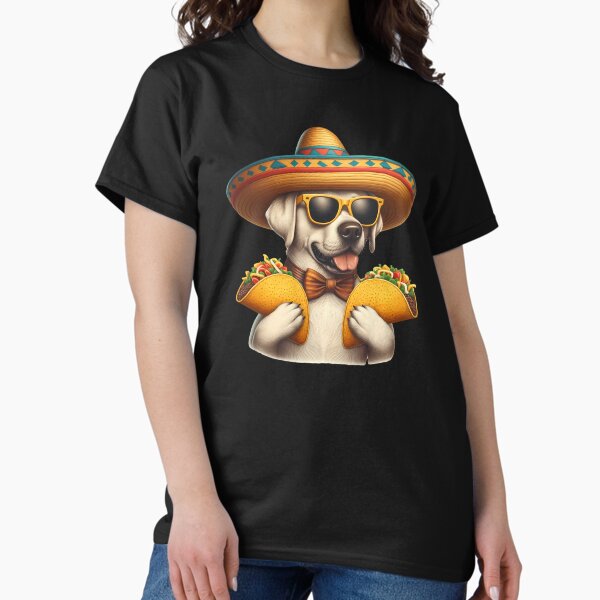 Item preview, Labrador Wearing Sombrero Taco Cinco De Mayo Mexican Food designed and sold by MTRBSK11.