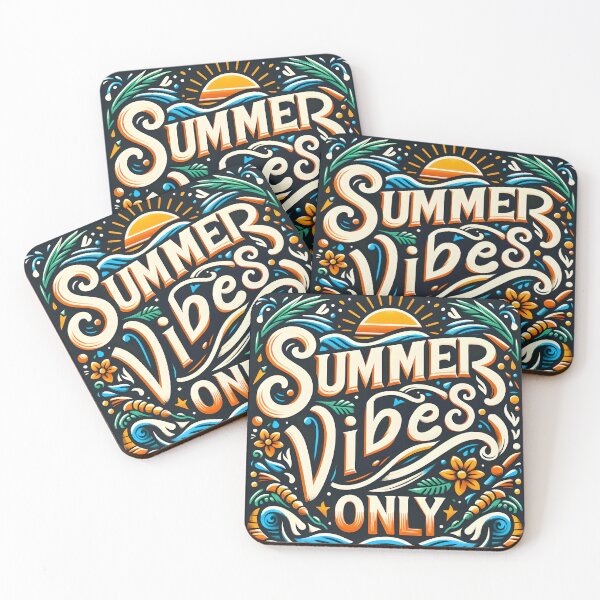 Item preview, Summer vibes only, typography designed and sold by maxmaj.
