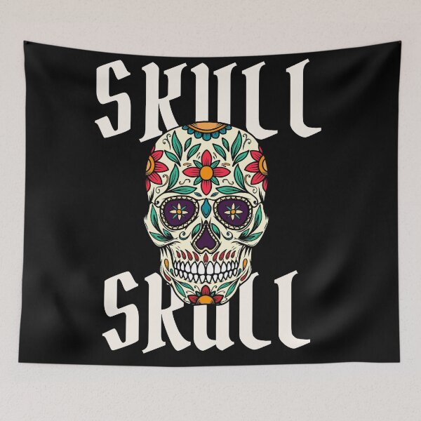 Item preview, Floral Skull Typography designed and sold by Y0ussefrizk.
