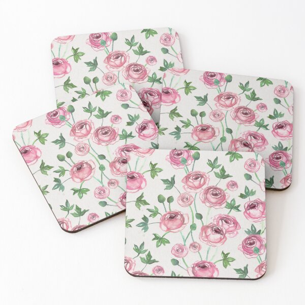 Item preview, Painted Pink Ranunculus Pattern designed and sold by micklyn.