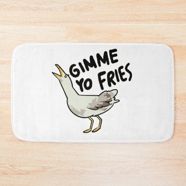 Item preview, Gimme Yo Fries, Funny Sticker, Seagull Sticker, Bird Seagull Beach Summer Vibe Decal designed and sold by Walmarval ⭐⭐⭐⭐⭐.