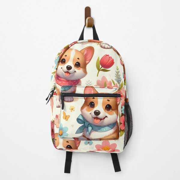 Item preview, Cheerful Corgis Among Blossoms designed and sold by digiscapeart.