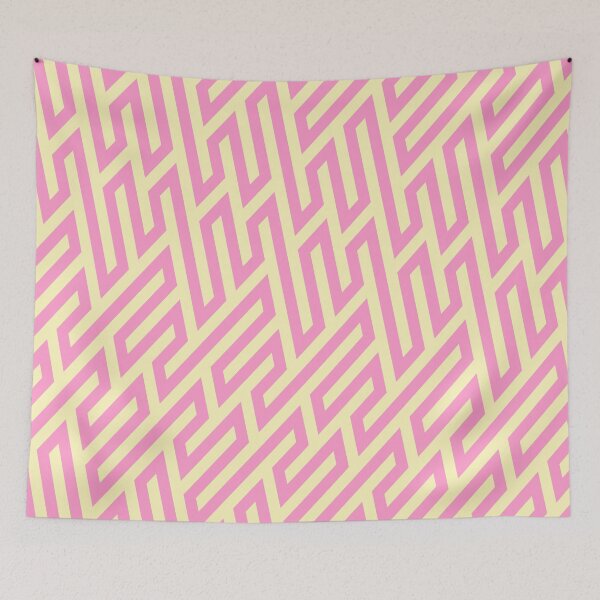 Item preview, Cute geometric yellow and pink pattern  designed and sold by Yaragold.