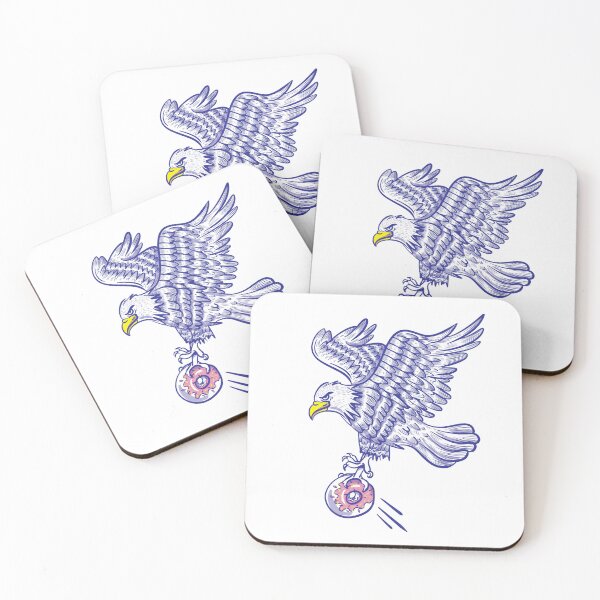 Item preview, Golden eagle and donuts designed and sold by ByValoo.