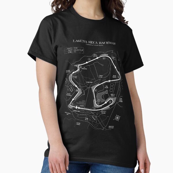 Vista previa del artículo con la obra «Laguna Seca (White Stencil-No Background)», diseñado y vendido por BGALAXY.