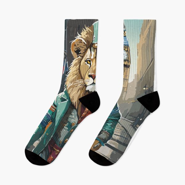 Item preview, Cool Lion Walking Through London designed and sold by griceyvisuals.