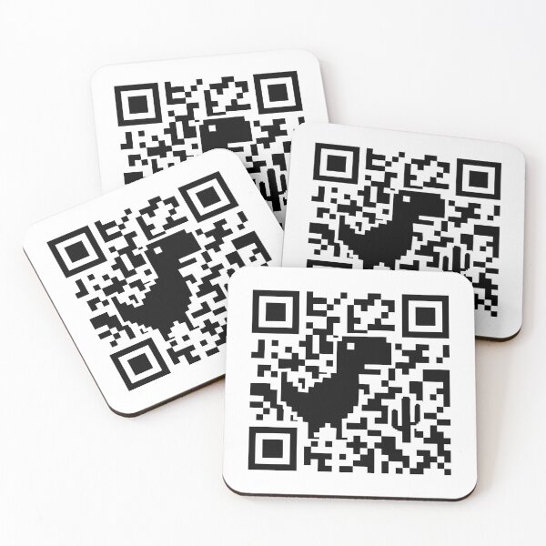 Item preview, Copy of Rick Roll QR code Chrome Dino designed and sold by Gravy-tee07.