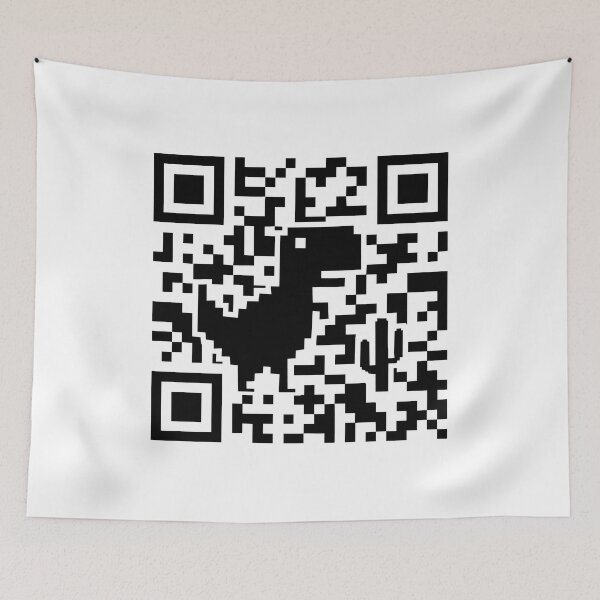 Item preview, Copy of Rick Roll QR code Chrome Dino designed and sold by Gravy-tee07.