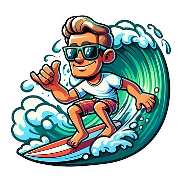 Artwork thumbnail, Wave Rider by Delemore Art