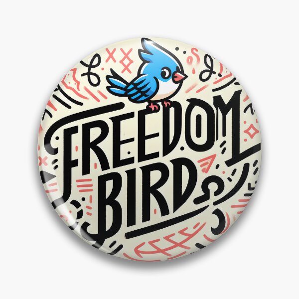 Item preview, Freedom bird, typography,PUN designed and sold by maxmaj.