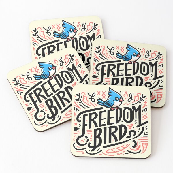 Item preview, Freedom bird, typography,PUN designed and sold by maxmaj.