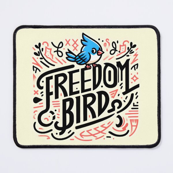 Item preview, Freedom bird, typography,PUN designed and sold by maxmaj.