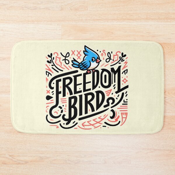 Item preview, Freedom bird, typography,PUN designed and sold by maxmaj.