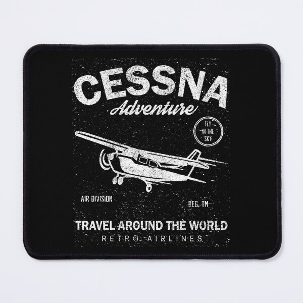 Item preview, Cessna Adventure, Gift for Vintage Aircraft Lover designed and sold by Sunnyhova.