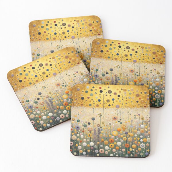 Item preview, Klimt Gold Flower Garden designed and sold by maniacfitness.