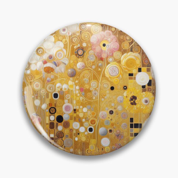 Item preview, Gustav Klimt Flowers with Gold designed and sold by maniacfitness.