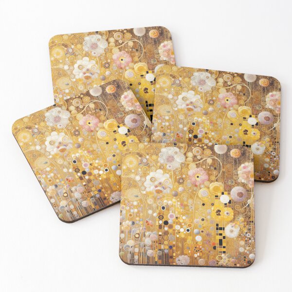Item preview, Gustav Klimt Flowers with Gold designed and sold by maniacfitness.