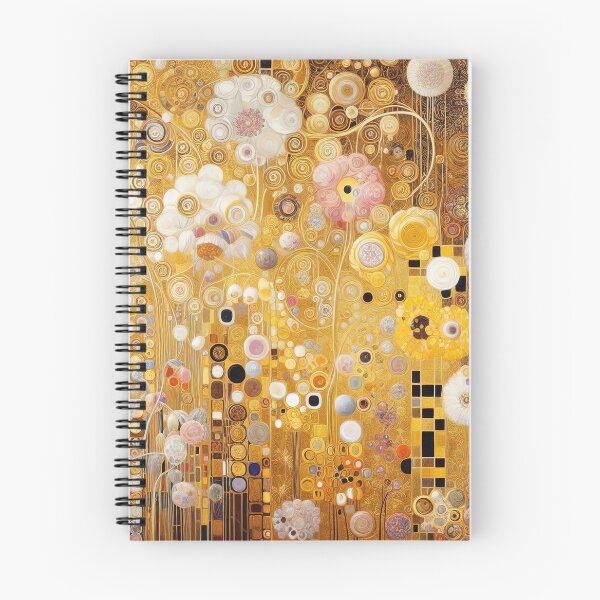 Artikelvorschau, Gustav Klimt Blumen mit Gold entworfen und verkauft von maniacfitness.