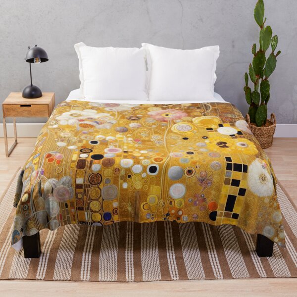Item preview, Gustav Klimt Flowers with Gold designed and sold by maniacfitness.