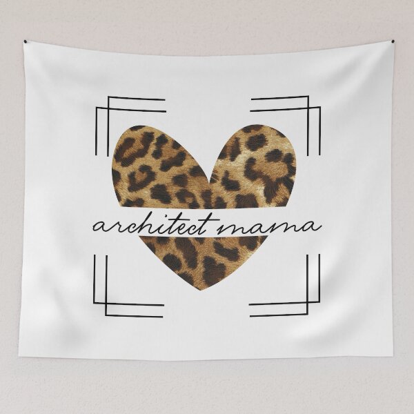 Artikelvorschau, Kopie von Cute Fun Leopard Architect Mama entworfen und verkauft von DigitalLegends1.