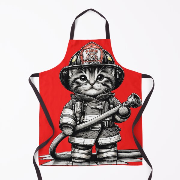 Item preview, Fireman Kitten designed and sold by lawsonlee.