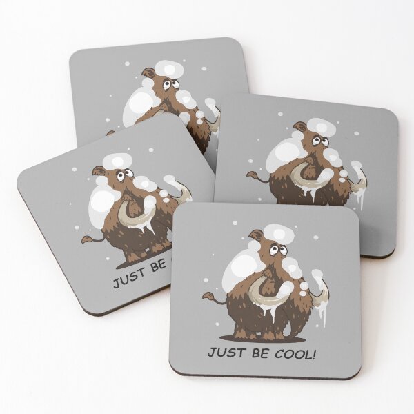 Item preview, The Cute Kawaii Just Be Cool Funny Adventures of the Woolly Mammoth: A Prehistoric Tale of Nature, Extinction, and Cavemen designed and sold by artworkathome.