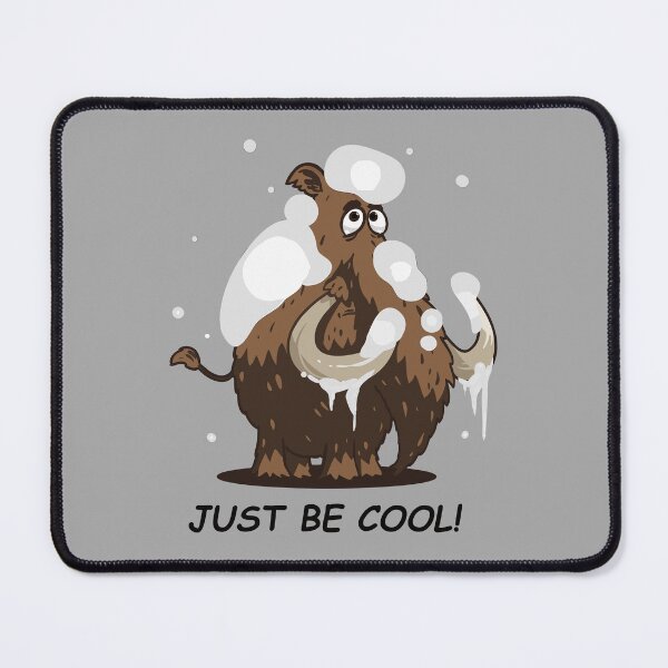 Item preview, The Cute Kawaii Just Be Cool Funny Adventures of the Woolly Mammoth: A Prehistoric Tale of Nature, Extinction, and Cavemen designed and sold by artworkathome.