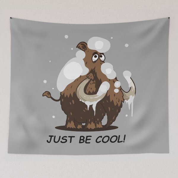 Item preview, The Cute Kawaii Just Be Cool Funny Adventures of the Woolly Mammoth: A Prehistoric Tale of Nature, Extinction, and Cavemen designed and sold by artworkathome.