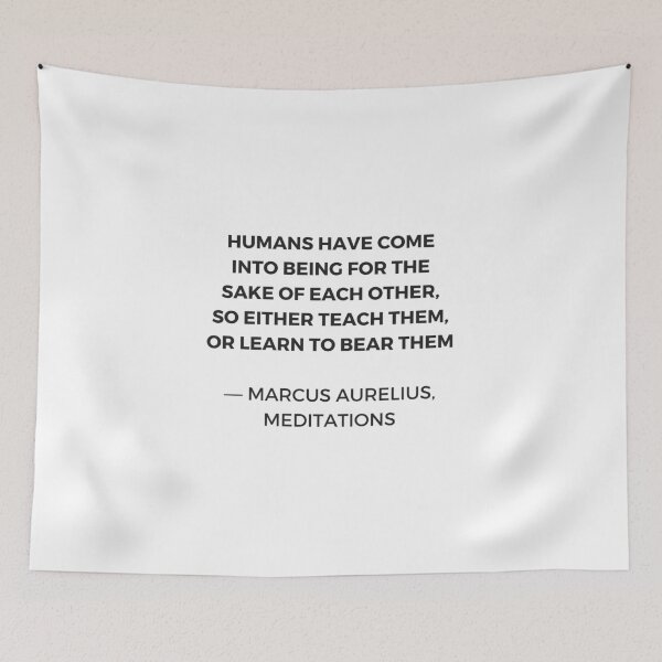Item preview, Stoic Inspiration Quotes - Marcus Aurelius Meditations - Humans have come into being for the sake of each other designed and sold by Inspirationmotivation.