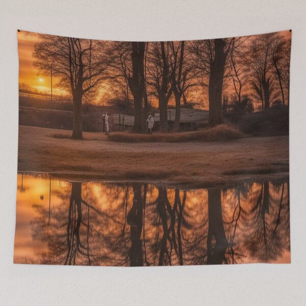 Item preview, forest with sunset designed and sold by caresdolravone.