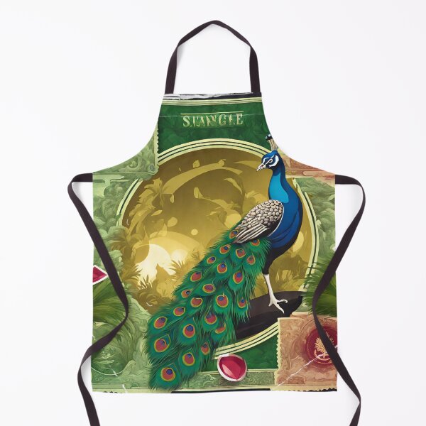 Item preview, Beautiful Blue Peacock and gold designed and sold by Sugar Wisdom .