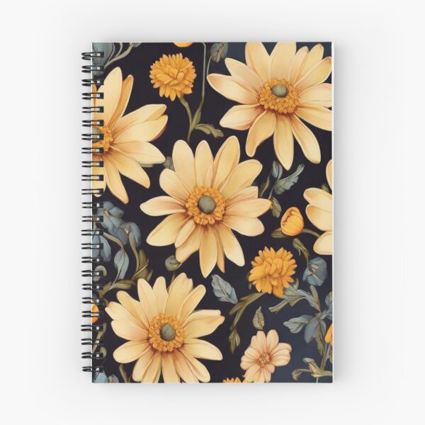 Item preview, Golden daisies on a black background  designed and sold by Flowersonstuff.
