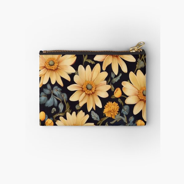 Item preview, Golden daisies on a black background  designed and sold by Flowersonstuff.