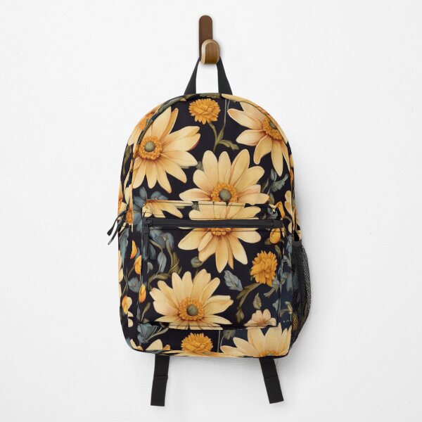 Item preview, Golden daisies on a black background  designed and sold by Flowersonstuff.