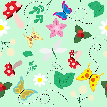 Artwork thumbnail, Spring Awakening Pattern by smalladventures