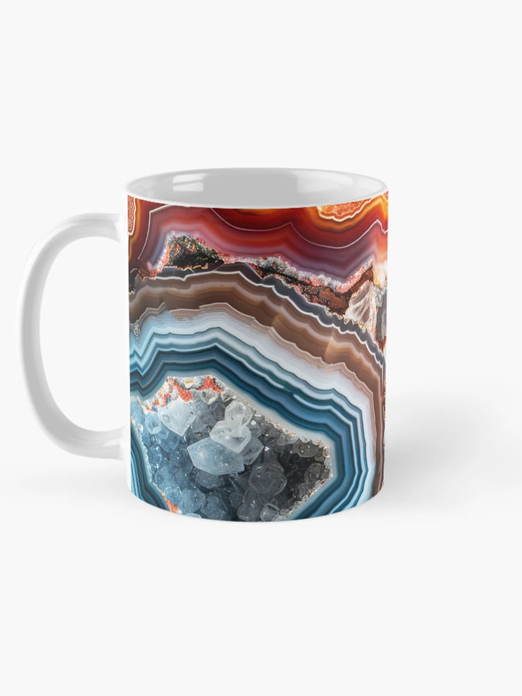 Thumbnail 5 of 6, Coffee Mug, Colorful Geode designed and sold by Surprised Hen.