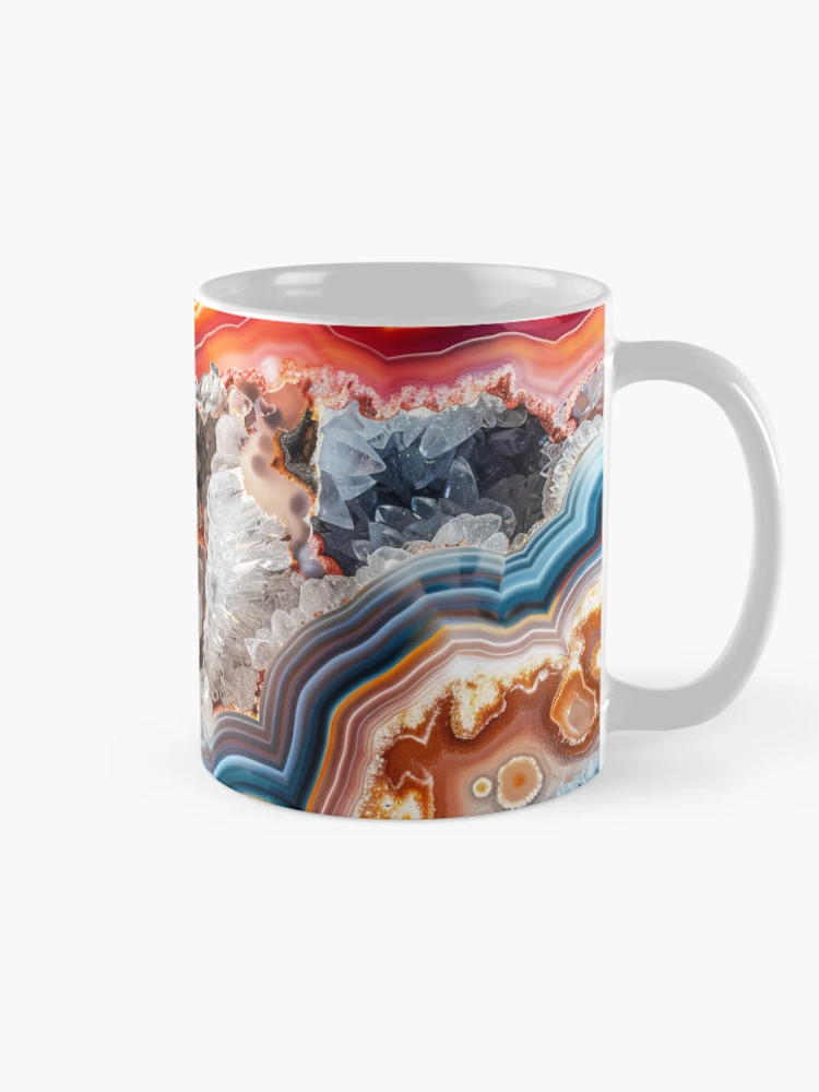 Thumbnail 3 of 6, Coffee Mug, Colorful Geode designed and sold by Surprised Hen.