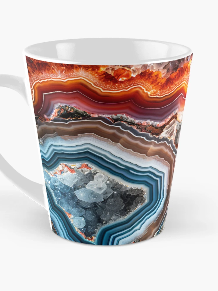 Thumbnail 3 of 4, Coffee Mug, Colorful Geode designed and sold by Surprised Hen.