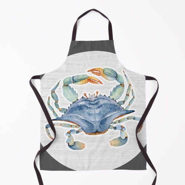 Item preview, Blue Crab Watercolor Drawing designed and sold by LivingColorful.