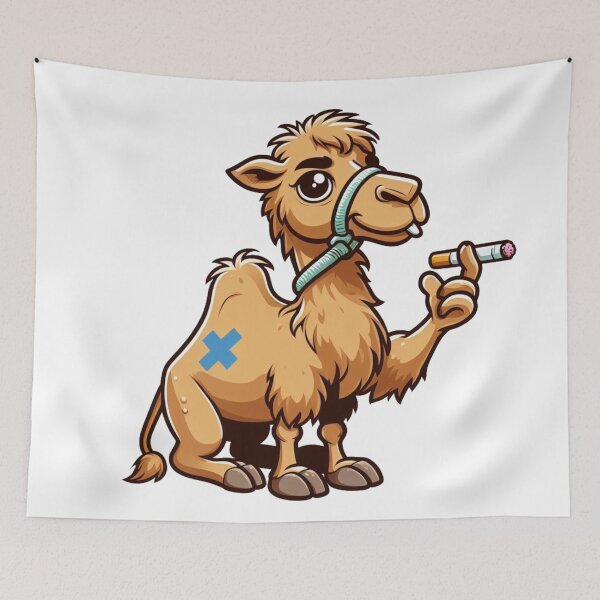 Item preview, Camel with a cigarette designed and sold by BUGIAL SHOP.