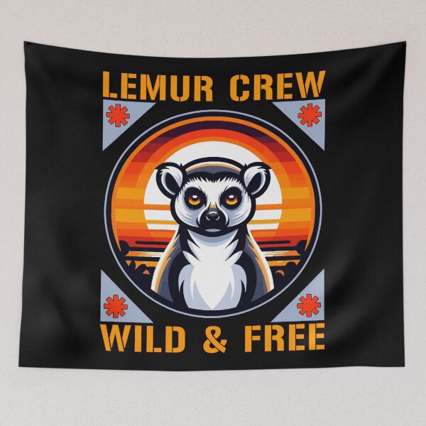 Item preview, Lemur - wild and free designed and sold by SidTastic .