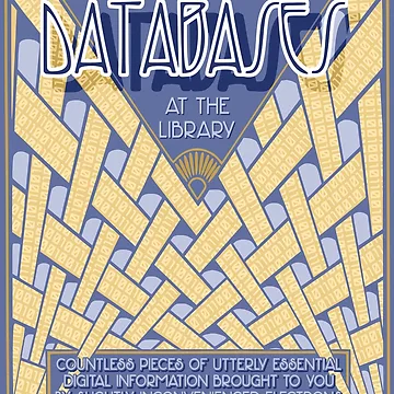 Artwork thumbnail, Library Databases Poster by alexp01