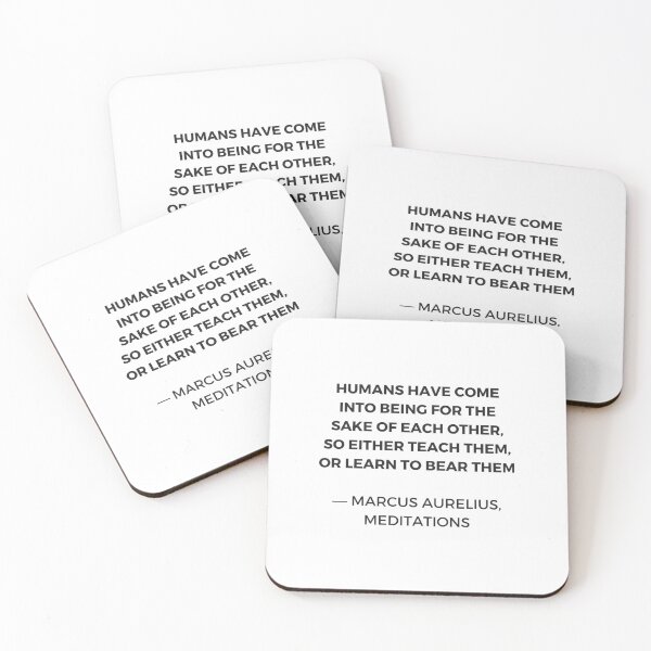 Item preview, Stoic Inspiration Quotes - Marcus Aurelius Meditations - Humans have come into being for the sake of each other designed and sold by Inspirationmotivation.