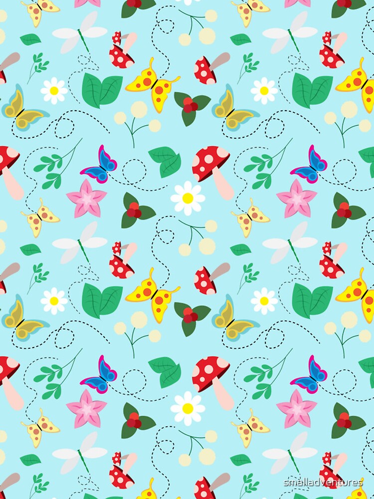 Thumbnail 4 of 4, iPhone Case, Blue Spring Awakening Pattern designed and sold by smalladventures.