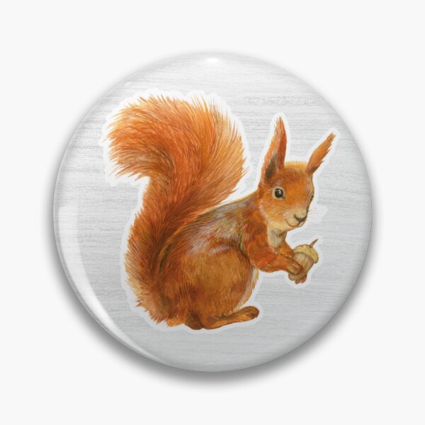 Item preview, Squirrel Watercolor Drawing designed and sold by LivingColorful.