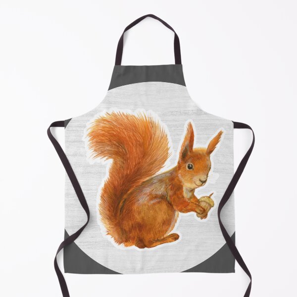Item preview, Squirrel Watercolor Drawing designed and sold by LivingColorful.