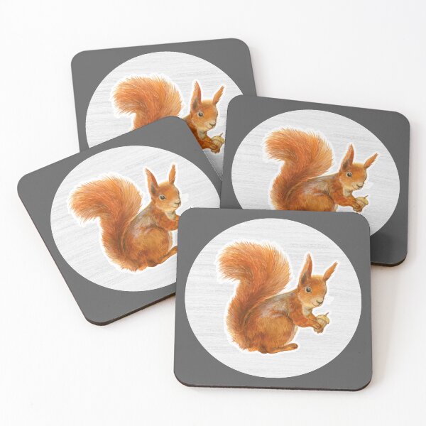 Item preview, Squirrel Watercolor Drawing designed and sold by LivingColorful.