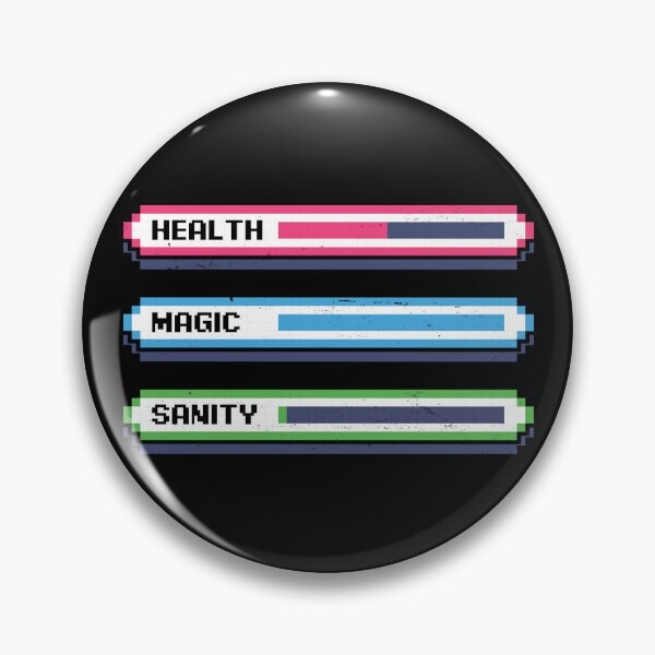 Item preview, Video Game Sanity Bar - Funny RPG Stats designed and sold by Studio Mootant.