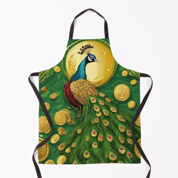 Item preview, Beautiful Blue Peacock and gold designed and sold by Sugar Wisdom .