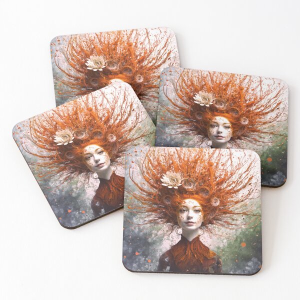 Item preview, Abstract Redheaded Woman designed and sold by Blue Horse Photo Magic.